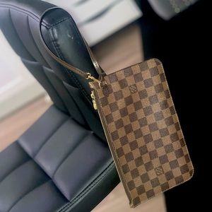 Authentic Louis Vuitton Damier Ebene Neverfull MM GM Pochette
